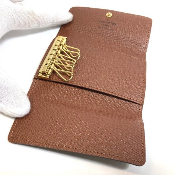 AUTH LOUIS VUITTON Multicles6 6-Ring Key Case Monogram Canvas Brown - Picture 2 of 12